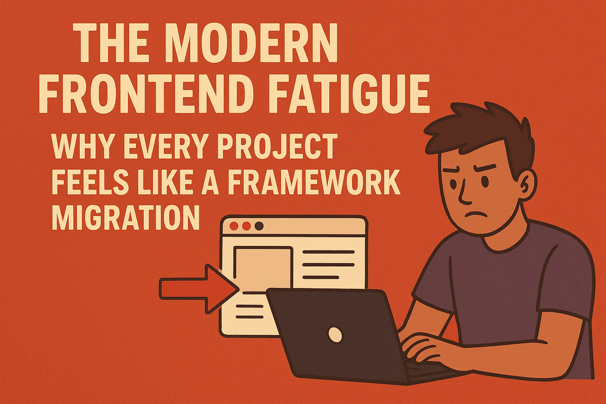 Cover image for The Modern Frontend Fatigue: Why Every Project Feels Like a Framework Migration